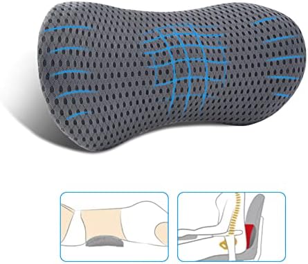 FOUSUPDT Ergonomic Memory Foam Lumbar Pillow