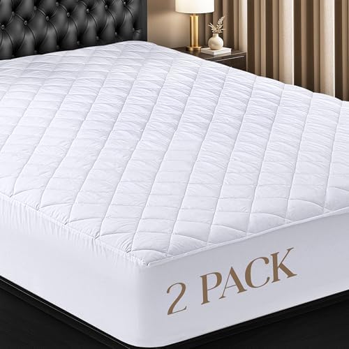 Utopia Bedding 2 Pack Fitted Mattress Pad Full Size