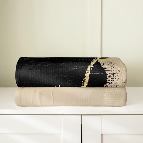 jejeloiu Abstract Art Flannel Throw Blanket
