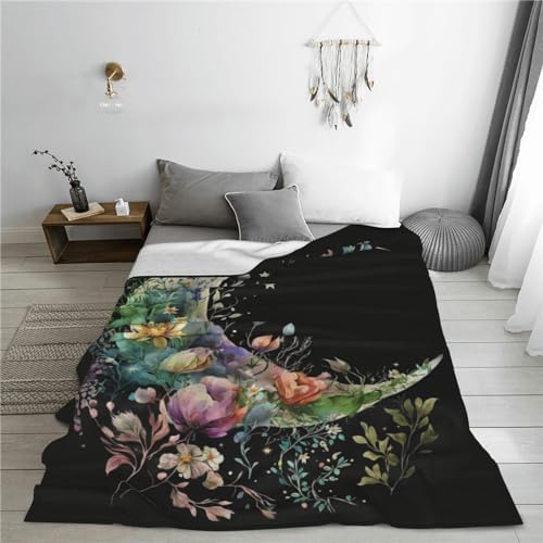 Zeleda Moon Kids Flower Throw Blanket 60x50