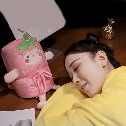 ETAWDE Green Cartoon Flannel Throw Blanket for Kids