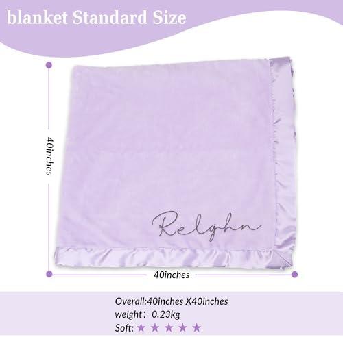 BJZLWJ Flannel Baby Blanket with Custom Name