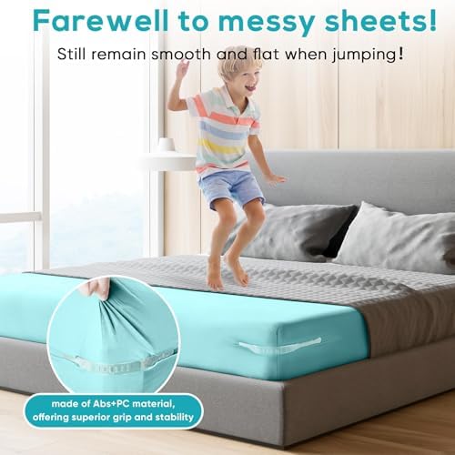 EAZMOM Upgraded Bed Sheet Straps Holder