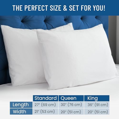 Everlasting Comfort Waterproof Pillow Protector Pack of 2