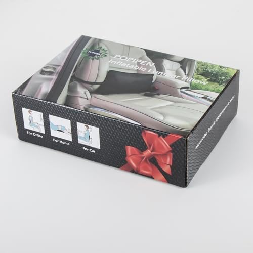 POPIPEN Inflatable Lumbar Support Pillow for Office and Car Seats