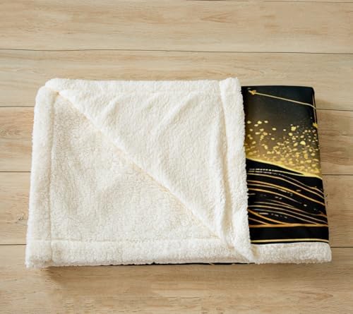 Feelyou Starry Sky Fleece Throw Blanket for Baby Kids