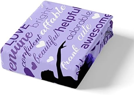 Homewish Purple Romantic Fitted Sheet Set 3pcs