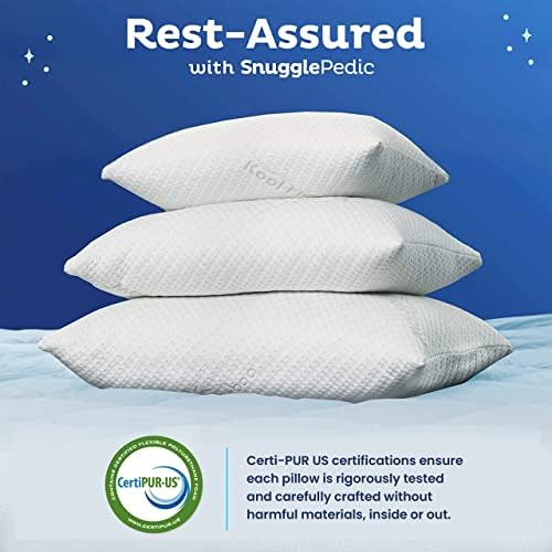 Snuggle-Pedic Body Pillow for Side Sleepers - 20x54 Light Gray