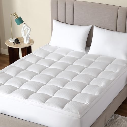 CirclesHome Twin XL Hybrid Mattress Protector Pad - Plush Thick and Fitted