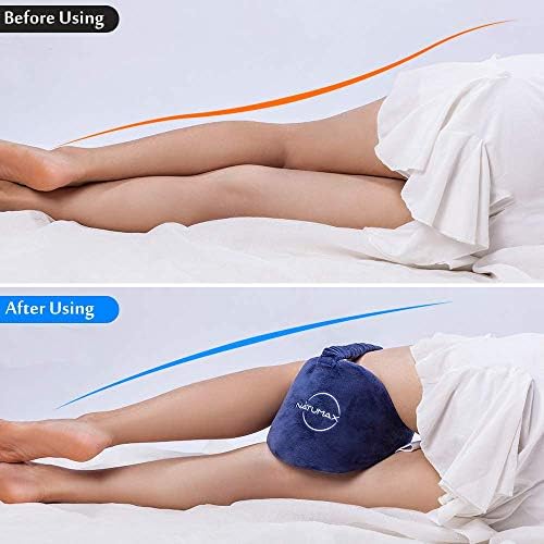 NATUMAX Knee Pillow for Side Sleepers - Memory Foam Pain Relief
