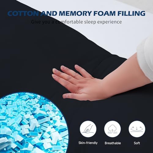 DOWNCOOL Memory Foam Body Pillow - 20x54 inch Soft Support Insert