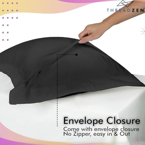 THREADZEN Cal King Pillow Sham 21x41 Set of 2