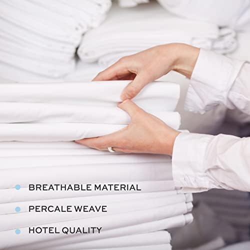 White Classic Twin Flat Sheets 3 Pack - 200 Thread Count