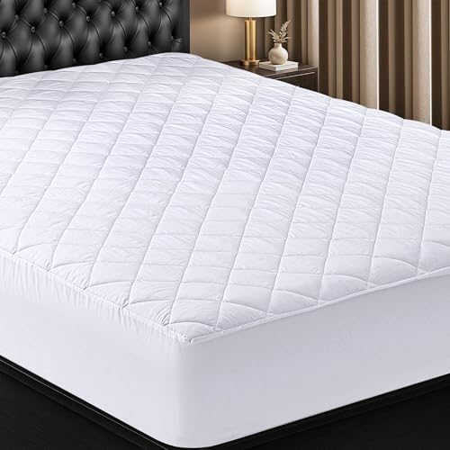 Utopia Bedding Quilted Fitted Mattress Pad California King 1