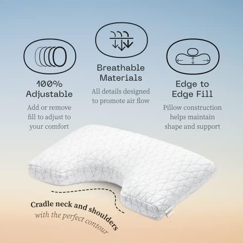 Coop Home Goods Cut-Out Bed Pillow for Side Sleepers