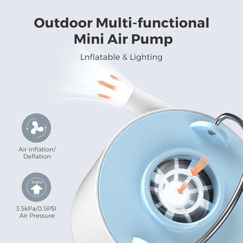 FLEXTAILGEAR Tiny Pump X Portable Air Pump with Camping Light
