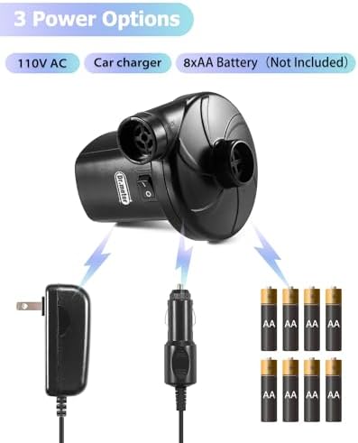 Drmeter Triple Power Air Mattress Pump