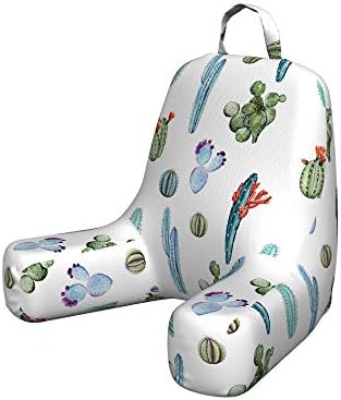 Ambesonne Cactus Reading Pillow Green Blue 1