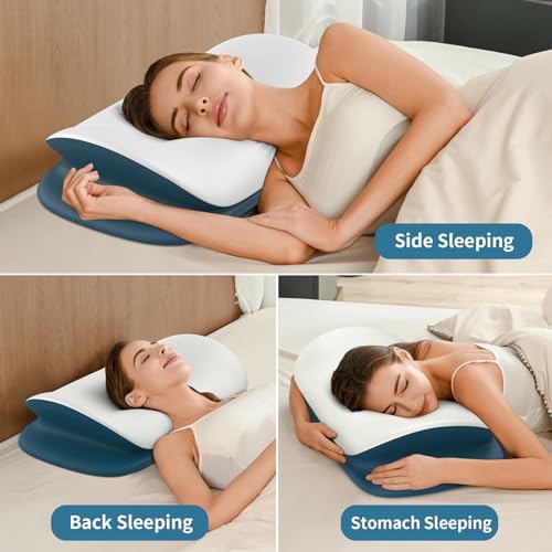 Olumoon Cervical Pillow for Pain Relief and Neck Support