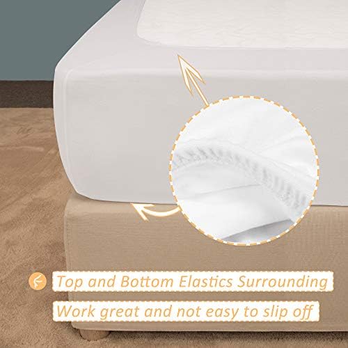 Mrs Awesome Stretch Jersey Box Spring Cover King Size White