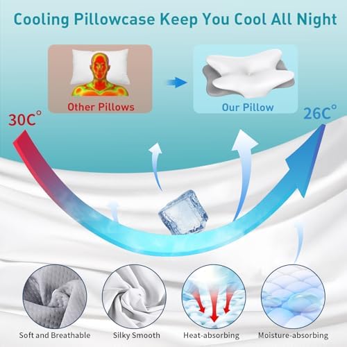 Besyodo Cervical Pillow for Neck Pain Relief and Sleep Comfort