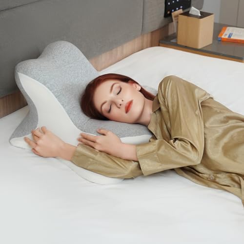 Wogahev Reading Pillow for Bed Head Support - Grey