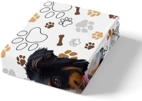 Castle Fairy Cartoon Dog Bed Sheet Set Twin Size
