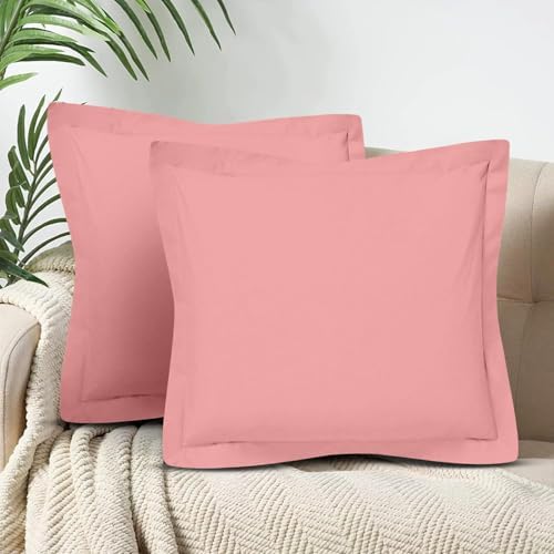 CharlottelyHues Pillow Shams Set of 2 26x26 Mystic Rose
