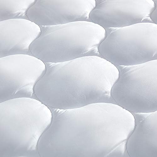 SLEEP ZONE Quilted Fitted Queen Mattress Pad Cover