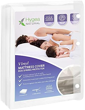 Hygea Natural Queen Size Mattress Encasement - Waterproof Allergen-proof Zippered