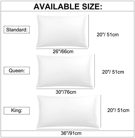 Phtbz Rainbow Pillowcase Set of 2 - Soft Microfiber with Hidden Zipper