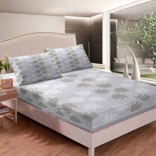 Castle Fairy Kawaii Elephant Sheet Set with Pillowcases