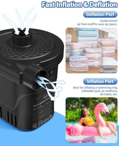 Drmeter Rechargeable Air Pump for Inflatables
