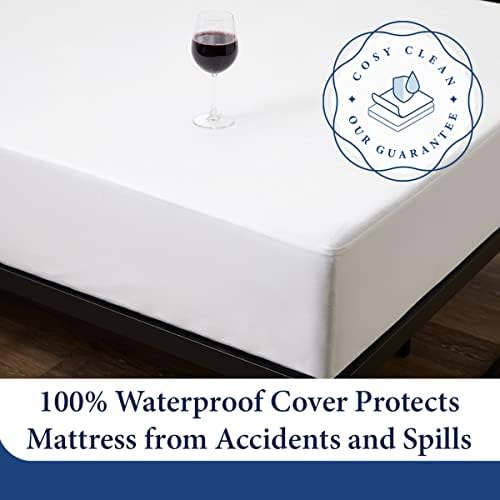 Cosy House Collection Luxury Mattress Protector - Full Size White