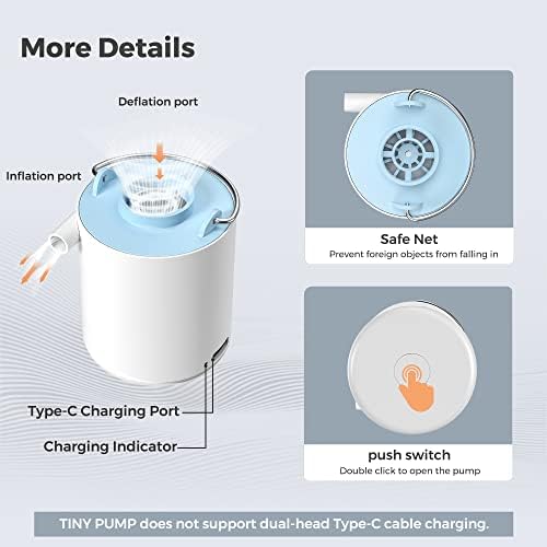 FLEXTAILGEAR Ultra-Mini Air Pump for Pool Floats and Storage Bags