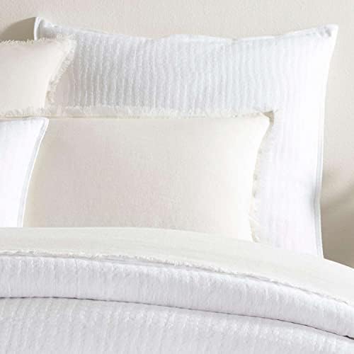 Shepherd White Matelasse Pillow Sham Euro Size