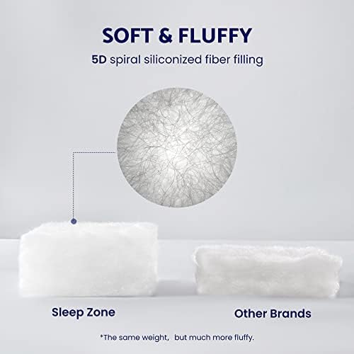 SLEEP ZONE Fluffy Cooling Mattress Topper Twin XL