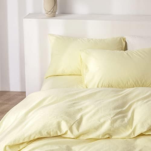 TIPTOE BEAR King Duvet Cover Set 3 Pcs Pale Yellow