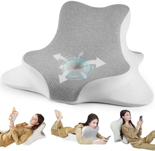 Wogahev Reading Pillow for Bed Head Support - Grey