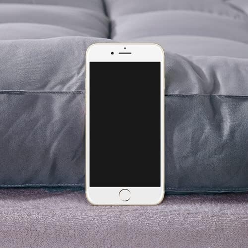 King Quilted Mattress Pad Cover with Cooling Top Deep Pocket White
