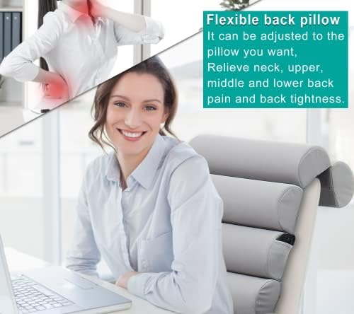Givanlee 6-Section Lumbar Support Pillow for Office Chairs