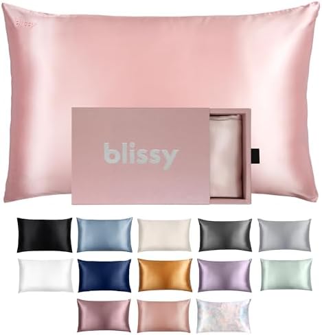 Blissy Silk Pillowcase - 100 Pure Mulberry Silk 22 Momme 6A Grade 1