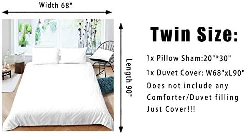 Feelyou Basketball Duvet Cover Set Twin 2Pcs with Pillow Case