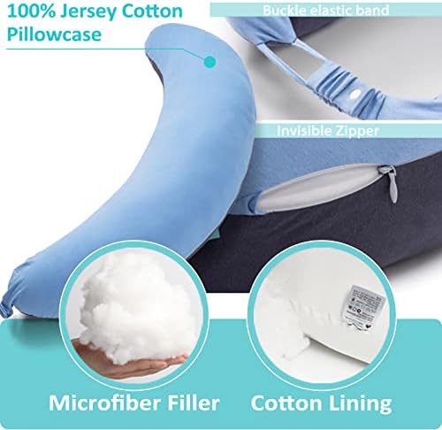 BYRIVER 39 C Shaped Body Pillow for Side Sleepers