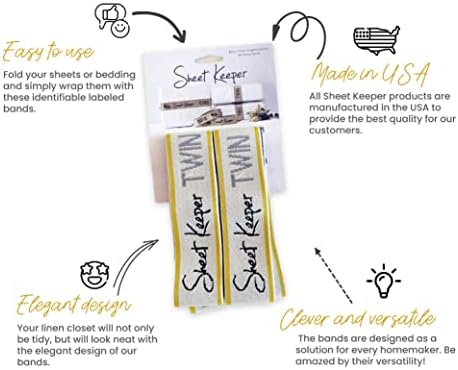 Sheet Keeper USA Bed Sheet Organizer Bands