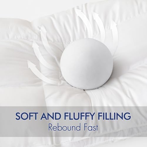 MIULEE 20x54 Inch Body Pillow for Adults with Three-Cavity Support