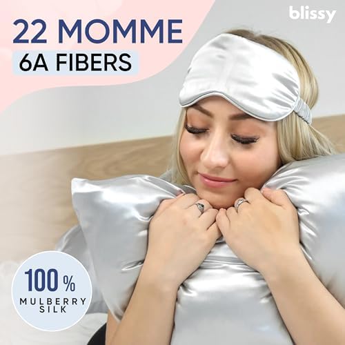 Blissy Silk Pillowcase - 100 Pure Mulberry Silk