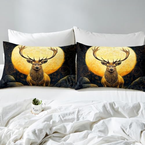 Castle Fairy Wild Deer Microfiber Twin Sheet Set