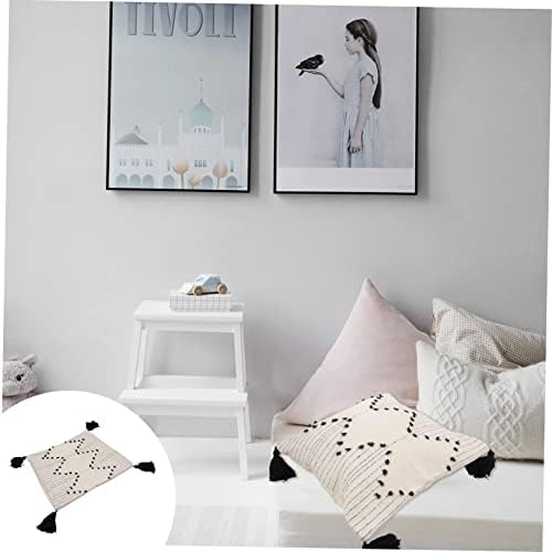 Garneck Tassel Decorative Pillow Cover with Geometric Design 1
