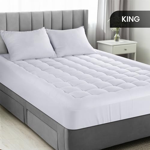 Utopia Bedding King Mattress Pad With Pillow Top